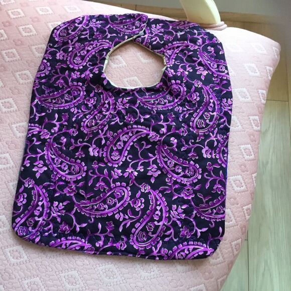 3/$25 or $12 each.  Hand Crafted, Quilted, Reversible Baby Bib in Batiks - Picture 2 of 4